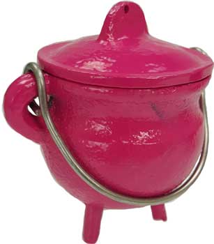 3" Pink cast iron cauldron 3" Pink cast iron cauldron