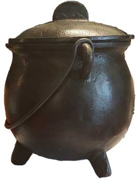 8" cast iron cauldron w/ lid 8" cast iron cauldron w/ lid