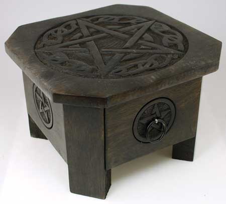 Celtic Pentagram altar table Celtic Pentagram altar table